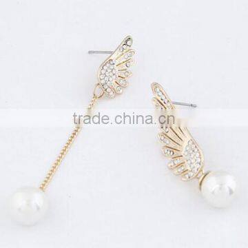 Zm33723a Fashion Jewelry 2017 Latest Unique Design Gold Plated Earrings photo-3