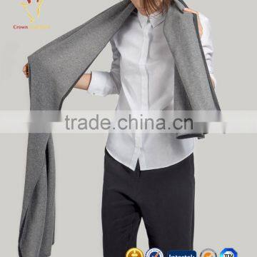 Women Knitted Winter Grey Cashmere Scarfs And Shawl