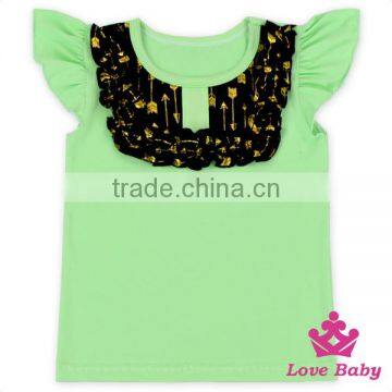 Baby Girls Flutter Sleeve Shirt Bulk Wholesale Kids Cotton Tank Tops Boutique Baby Girls Sleeveless Flutter Tees Girls Tank Tops photo-4