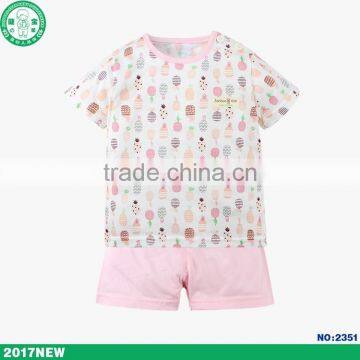 2017 Summer Fashion Cute Short Sleeve Baby Clothing Sets photo-5