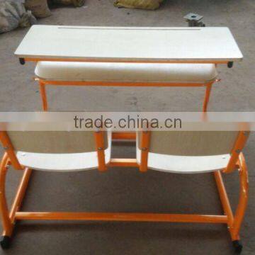 2016 New Modern Design Hot Selling Double Plywood Connected School Set photo-6