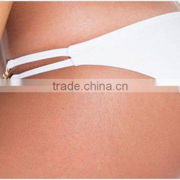 M863 Dingyang Fashion Sexy White Halter Metal Joint Split Bikini Swimwear photo-6