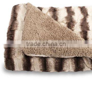 Luxury Australian Style Pashmina Long Brush Fleece Flannel Blankets