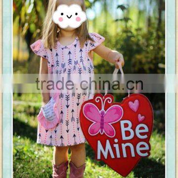 little girls valentine dresses pink & navy arrow boutique dress children frocks designs