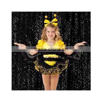 New launched kids ballet lovely bee dancetutu--cute flower girl beedancecostume wear-child&adults flower dance skirt dress