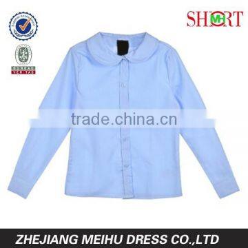 Girls Long Sleeve Peter Pan Fitted Shirt photo-2