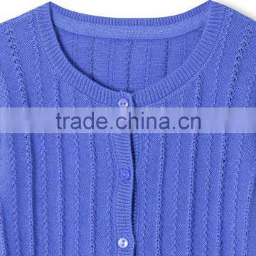 Cable Pattern Cardigan Baby Girl Sweater Design With Buttons photo-3