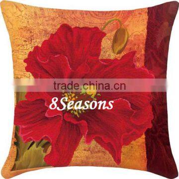 High Sales Wholesal Chinese Needlework Multicolor Flower Pattern Square Throw Pillow Cotton Cross Stitch