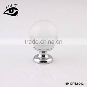 30MM White Round Crystal Ball Door Handle