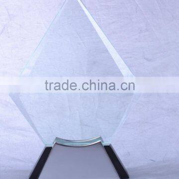 Factory Wholesale Customized Engraving Crystal Glass Trophy For Wooden Base Trophy KC-05 photo-2