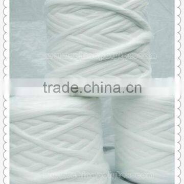 raw white virgin polyester tops 2D-3DX102MM