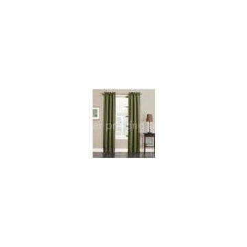 Living Room / Bedroom Green Window Curtains Professional OEM