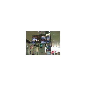 Professional Light Weight Passenger Message Sign Boards , Programmable Led Display For Station Entra