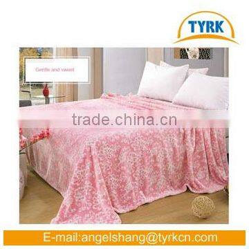 2015 hot selling coral fleece blanket textile fabric china supplier