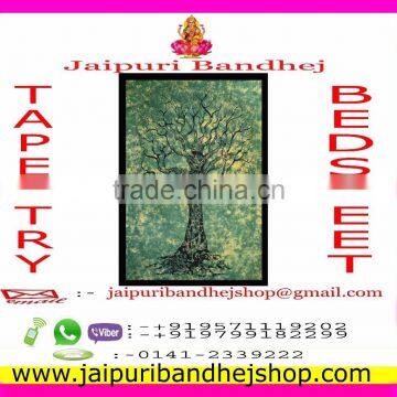 Jaipuri Mandala Cotton Fabric Tapestry photo-3