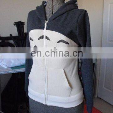 2016 stylish hoodie and sweatshirt & hoodie custom & sublimation hoodie with zipper for ladies