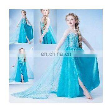 2016 hot sale frozen elsa dress wholesale baby girls elsa dress FC2120