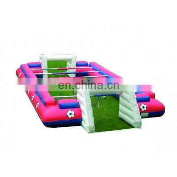 2014 hot selling Inflatable human table football pitch/ footabll field