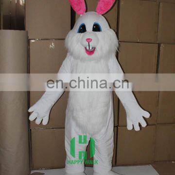 HI CE white Bunny mascot costume for Easter festival,animal rabbit mascot costume for party