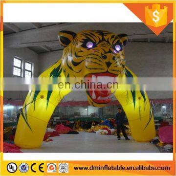 2017 Newest Cheap Inflatable Tiger Head Arch /arch shaped door