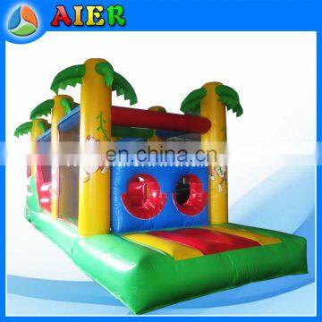 Giant InflatableJungle Theme Obstacle Course For Sale