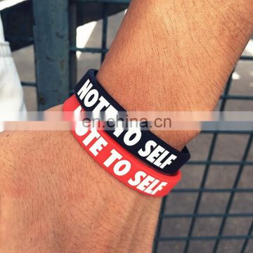 Promotional Logo printing Siliconen Rubber Bracelet Band