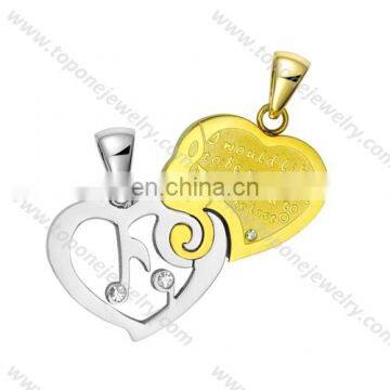 2017 Stainless Steel Christmas Jewellery Pendant for Couple Love photo-4