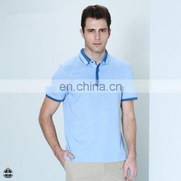 T-MT004 Fashion Collar Splicing Loose Mens Polo T-Shirt