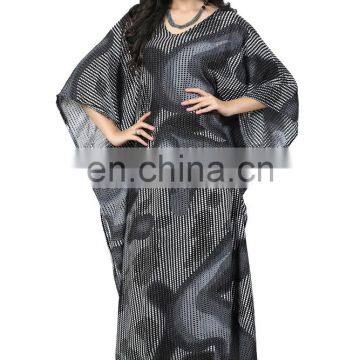 V-Neck Printed Kaftans / Casual Wear Digital Printed Moroccan Beach Kaftan 2017 (kaftans 2017) photo-4