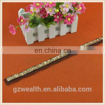 hot sale custom make decorative sequins embroidery tulle lace for clothing