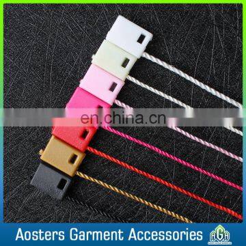 Plastic tags nylon cord loop lock hang tag seal tag with string