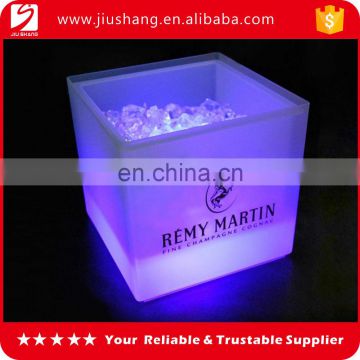 Wholesale 10L square LED ice bucket with custom logo