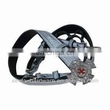 Genuine Leather Military Belt with Delicate Metal Buckle, 130cm Length and 4cm Width