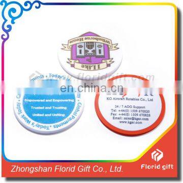 2017 New design promotional gifts round shape soft pvc cup coaster