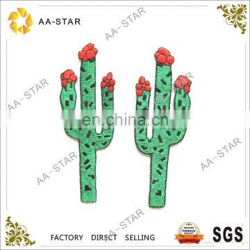 Cactus flos pattern applique embroidery flower patches