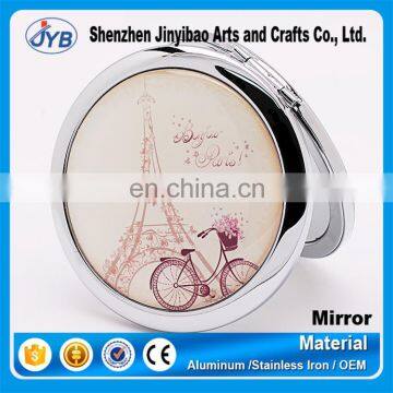 Low Price custom design epoxy Cosmetic pocket hand mirror