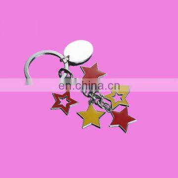 custom metal cute keychain / star shape keychain