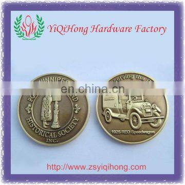 3D telephone booth gold medal coin