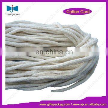 5mm White Cotton Round Braid Cord