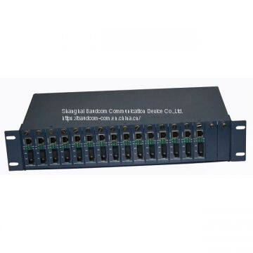 17 Slots unmanaged Gigabit Media Converter Rack Chassis