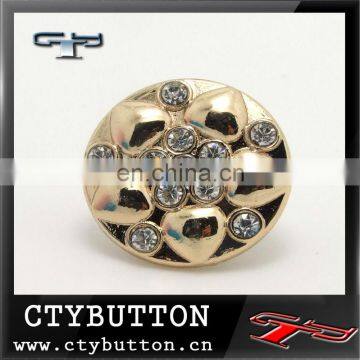 lotus flower rhinestone shank buttons in bulk for clothing
