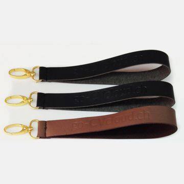 Factory Supplier Custom Printed Cell Phone PU Leather Short Lanyard For Promotional Gift photo-4