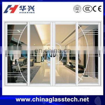 CE certificate decorative aluminum frame banquet hall door