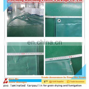 pvc tarpaulin for grain drying and fumigation