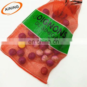 Recycled polypropylene yarn  material 10 mesh bag onion  56 gsm