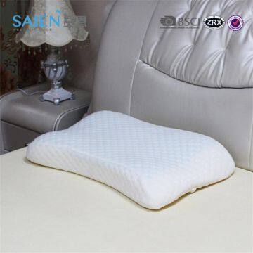 Online hot sale natural breathable memory foam cooling gel pillow with washable pillowcase