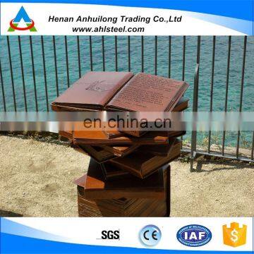 Famous corten steel anstract metal sculpture for landscape