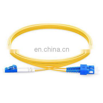 1m (3ft) LC UPC to SC UPC Duplex 2.0mm PVC(OFNR) 9/125 Single Mode Fiber Optical Patch Cord Cable