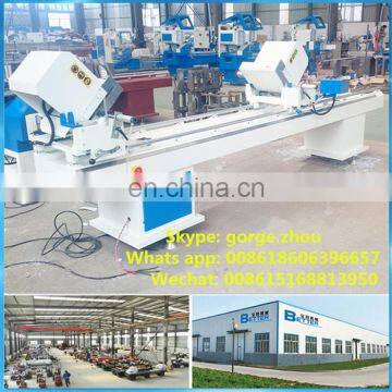 High quality PVC profile cutting saw / double head PVC window machine manufacturer