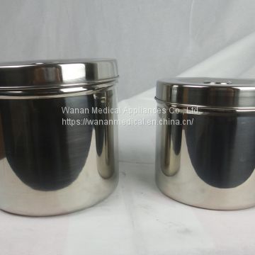 Medical Clinic Airtight&Rust-Proof 304 Stainless Steel Gauze Cans Disinfected Cotton Cylinder Wholesale